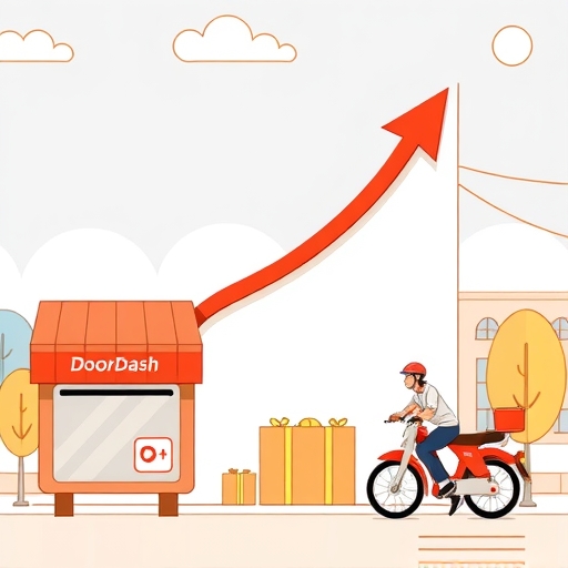 DoorDash 成長的插圖