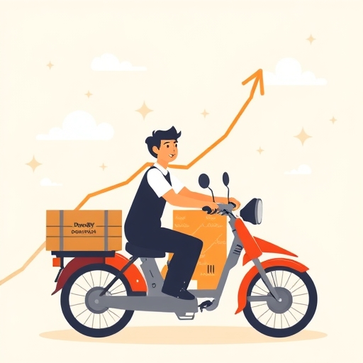 DoorDash 成長的插圖