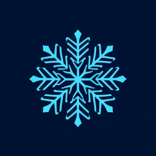 一個带有AI元素的雪花標誌
