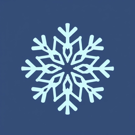 一個带有AI元素的雪花標誌