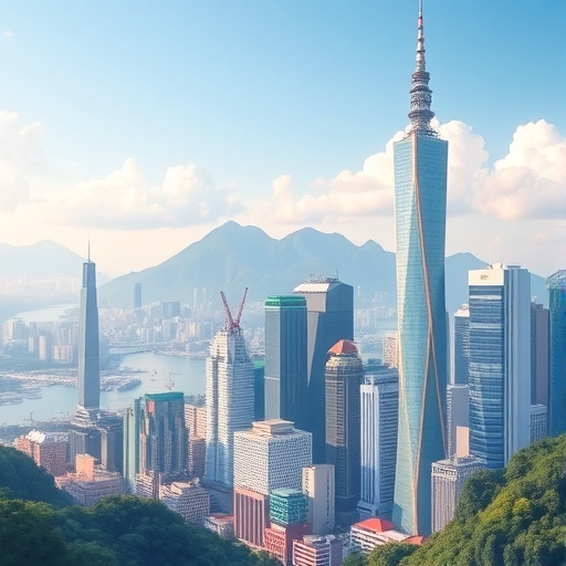 台灣金融業的繁榮景象。