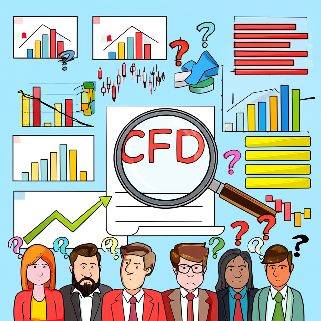 全球金融市場圖示，顯示投資人對CFD的疑問與尋求清晰理解的場景