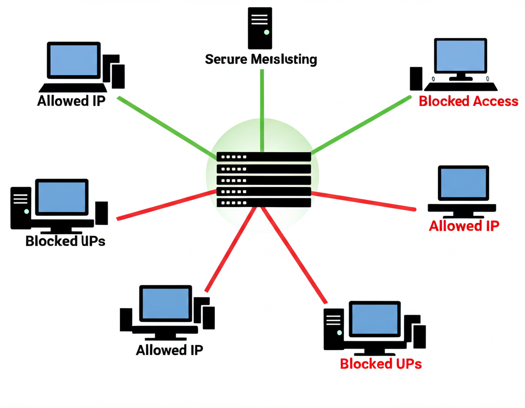 圖解說明 IP 白名單如何運作：僅允許白名單內的設備存取帳戶