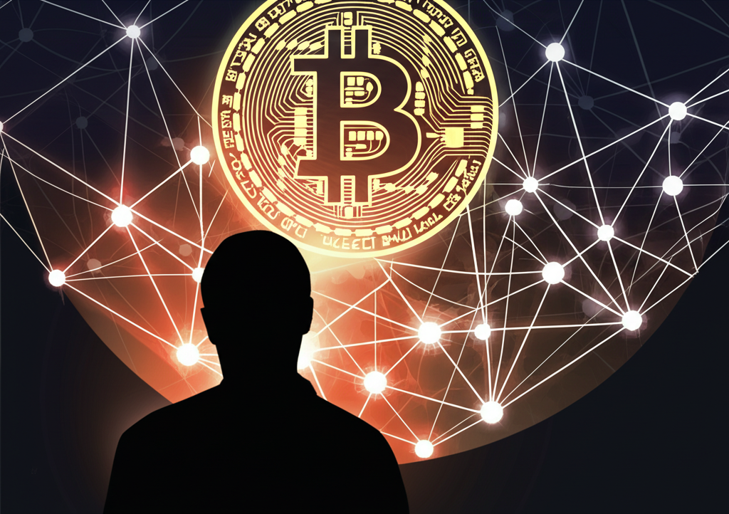 中本聰神秘身影守望去中心化比特幣區塊鏈網路