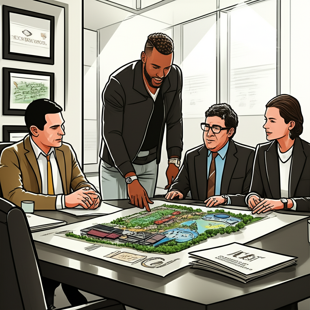 Travis Kelce 與 Sachem Head Capital Management 和 Land & Buildings Investment Management 執行長在會議中討論六旗樂園藍圖,強調合作推動成長