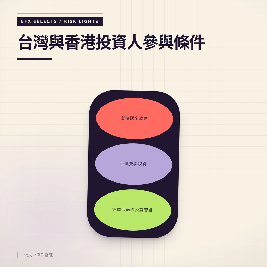台灣與香港投資人參與條件:選擇合適的投資管道、忽略匯率波動、手續費與稅負
